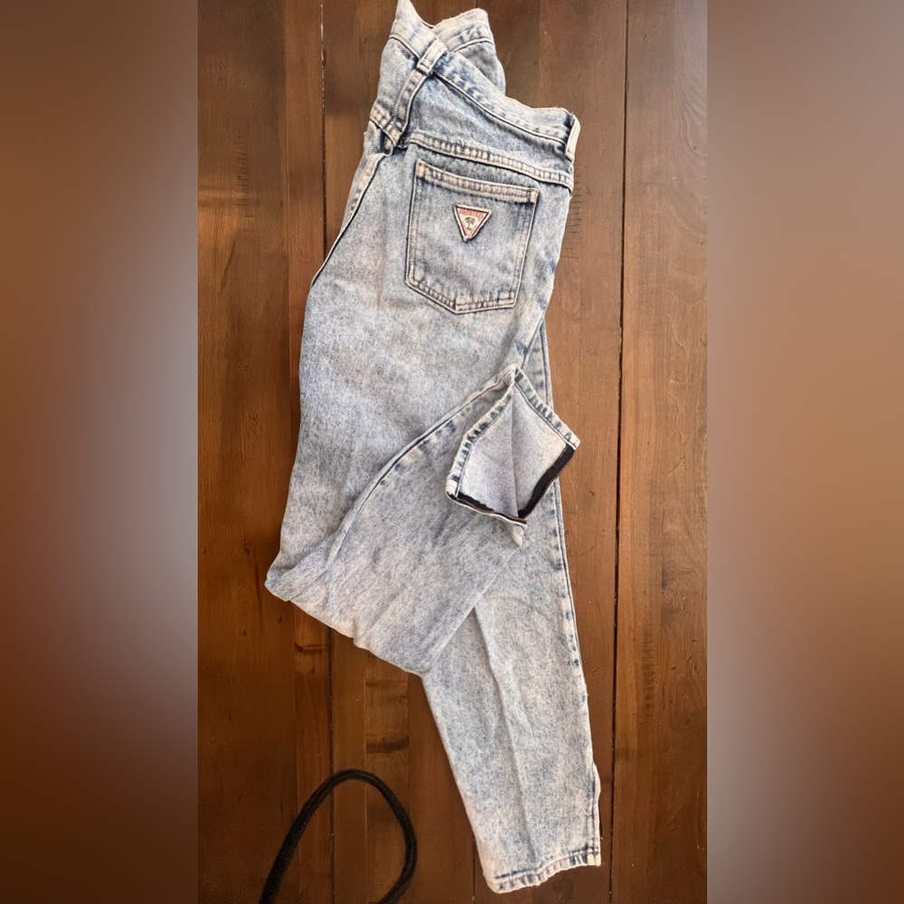 Size 13 Palmetto’s acid was ankle zip Jean.